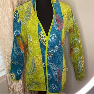 Winding River Reversible Embroidered Jacket Blazer